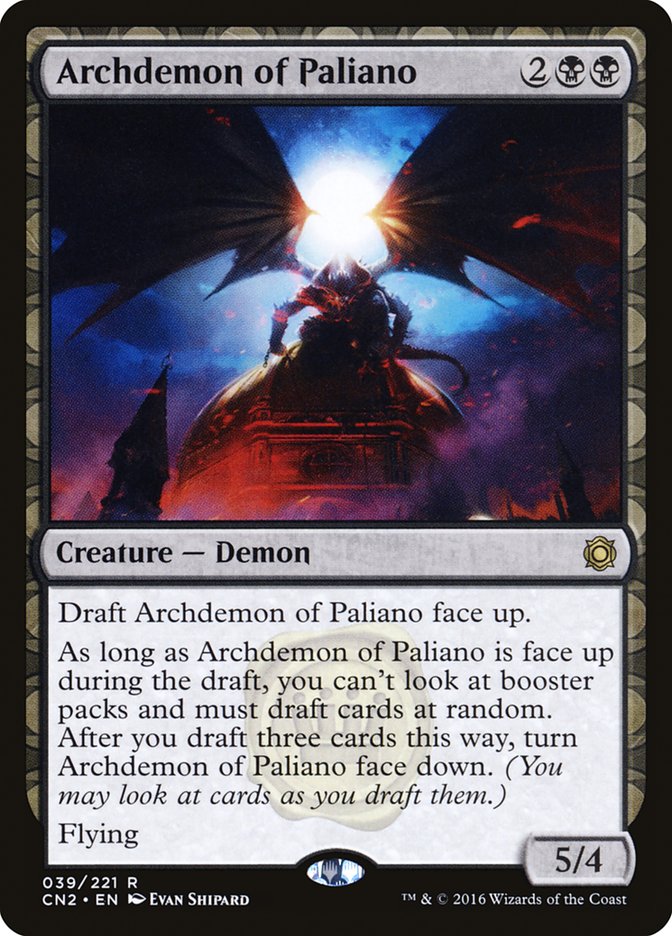 Archdemon of Paliano [Conspiracy: Take the Crown] | Chromatic Games