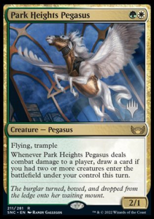 Park Heights Pegasus (Promo Pack) [Streets of New Capenna Promos] | Chromatic Games