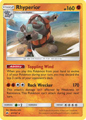 Rhyperior (67/147) (Theme Deck Exclusive) [Sun & Moon: Burning Shadows] | Chromatic Games