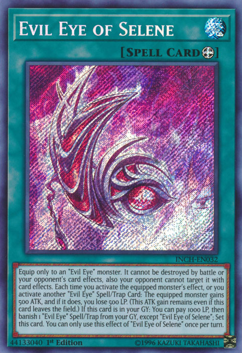 Evil Eye of Selene [INCH-EN032] Secret Rare | Chromatic Games