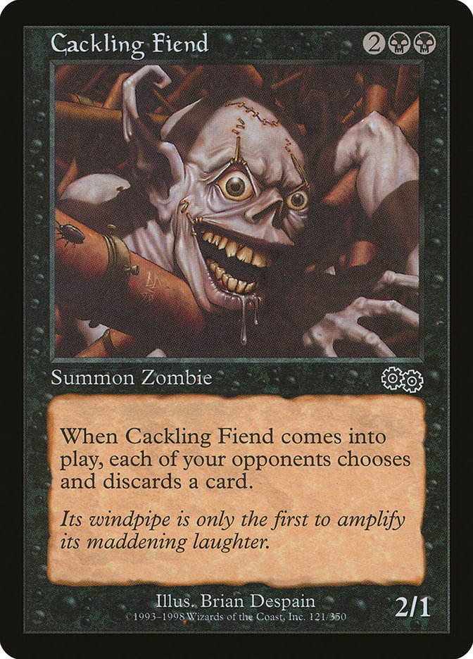 Cackling Fiend [Urza's Saga] | Chromatic Games