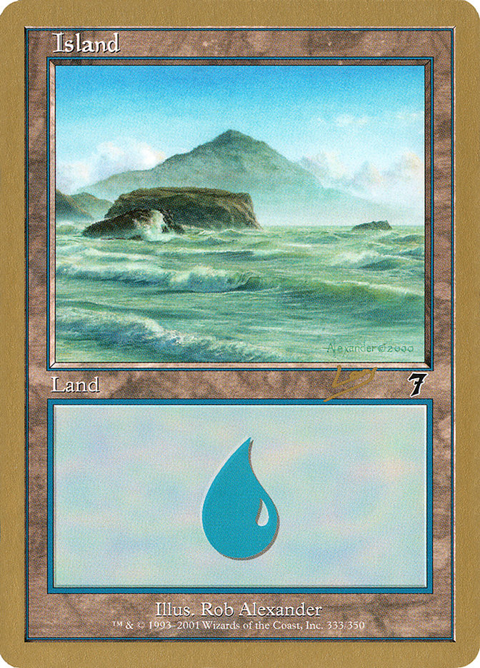 Island (333) (Raphael Levy) [World Championship Decks 2002] | Chromatic Games