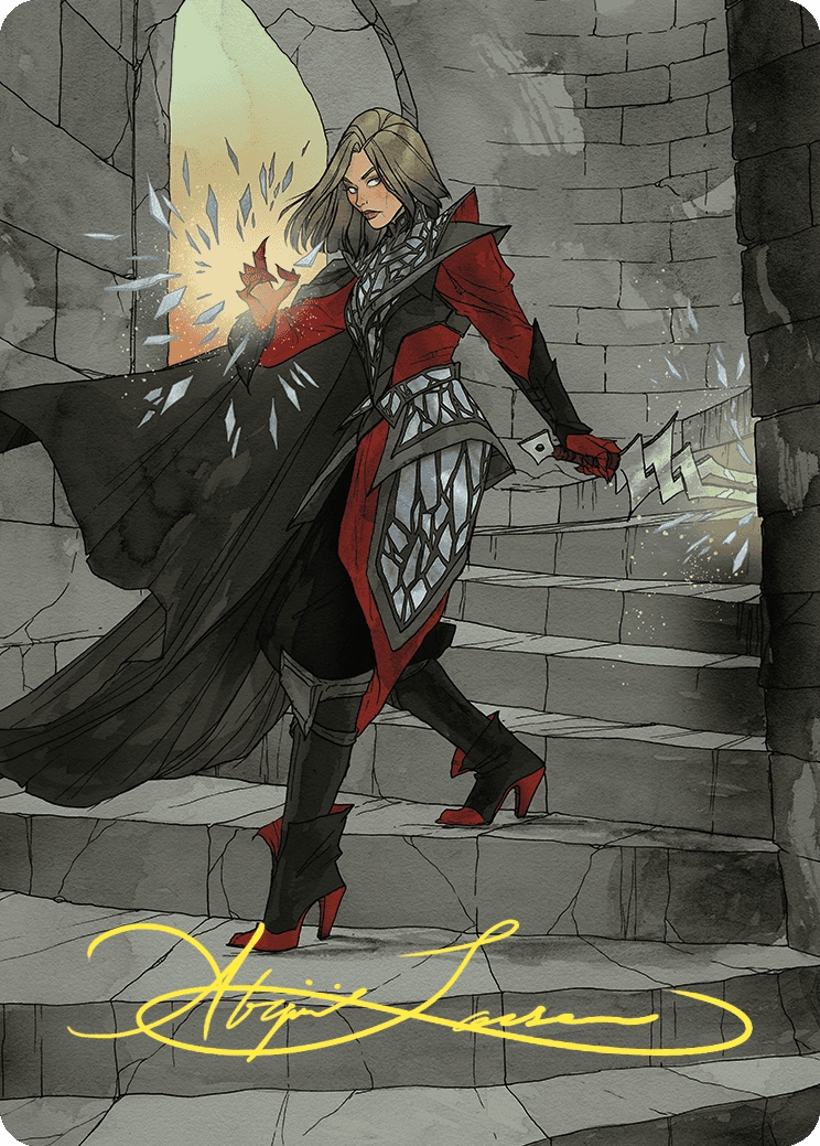 Rowan, Scion of War Art Card (59/81) (Gold-Stamped Signature) [Wilds of Eldraine Art Series] | Chromatic Games