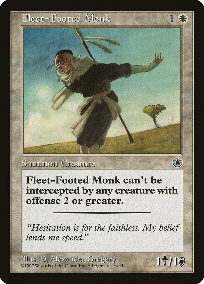 Fleet-Footed Monk [Portal] | Chromatic Games