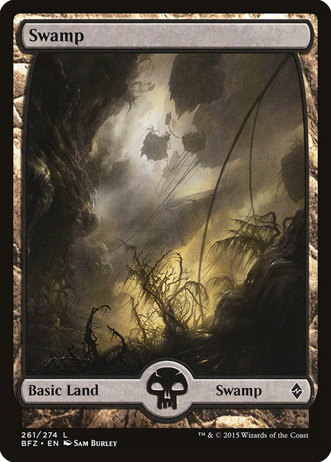 Swamp (261) (Full Art) [Battle for Zendikar] | Chromatic Games