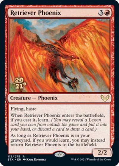 Retriever Phoenix [Strixhaven: School of Mages Prerelease Promos] | Chromatic Games