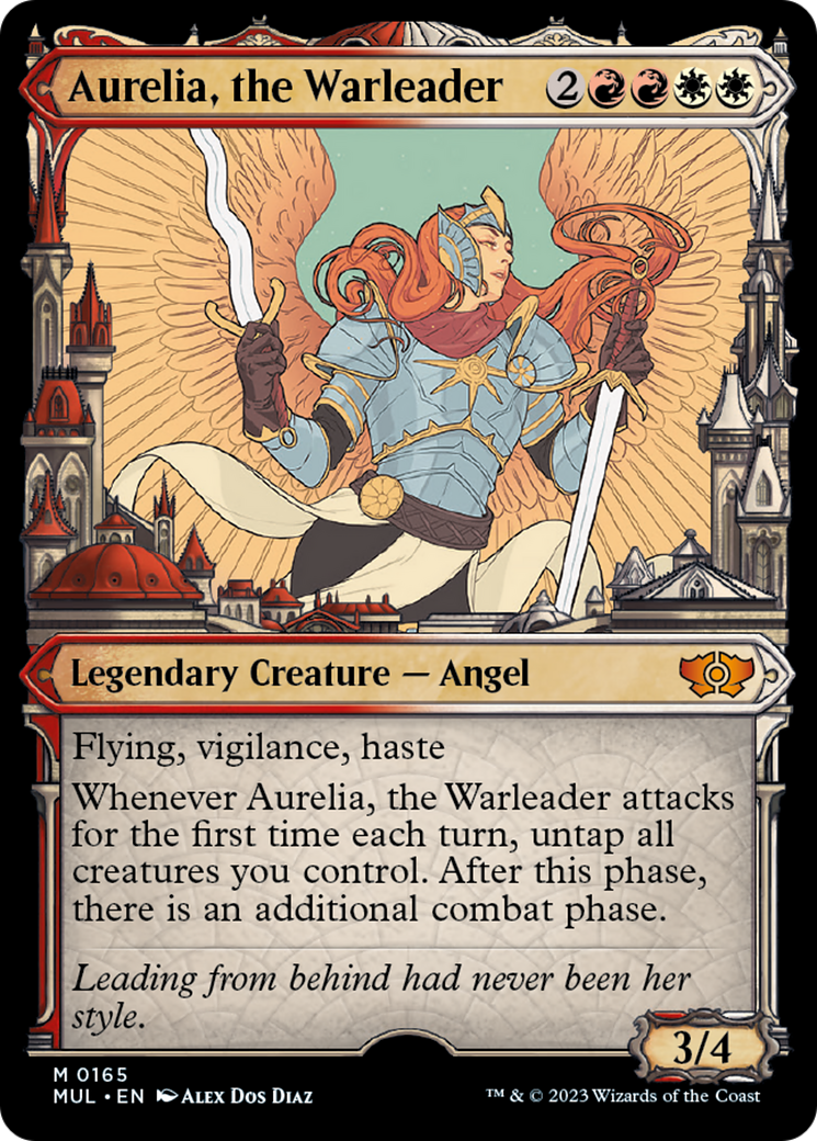 Aurelia, the Warleader (Halo Foil) [Multiverse Legends] | Chromatic Games