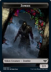 Zombie (008) // Boar Double-Sided Token [Innistrad: Crimson Vow Tokens] | Chromatic Games