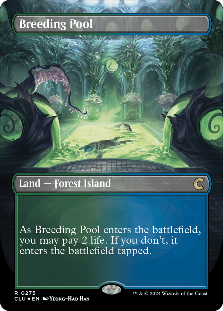 Breeding Pool (Borderless) [Ravnica: Clue Edition] | Chromatic Games