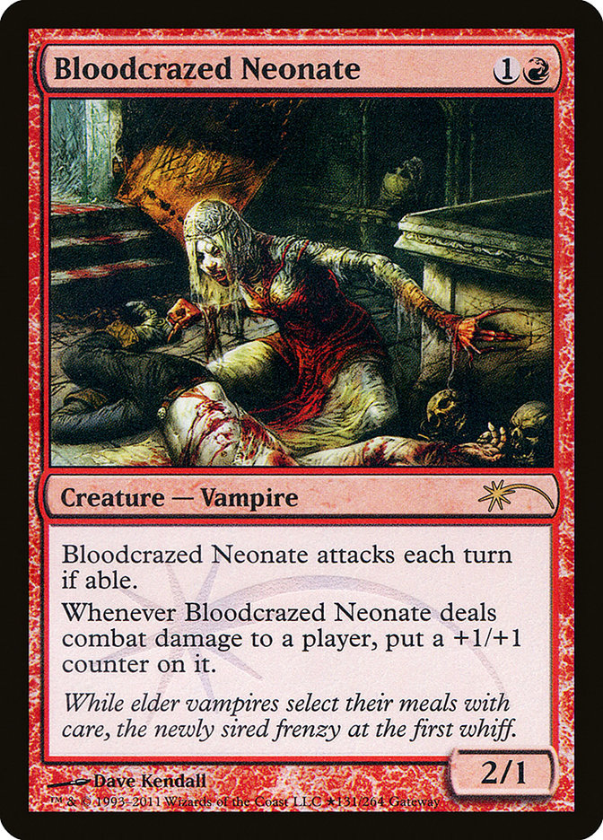 Bloodcrazed Neonate [Wizards Play Network 2011] | Chromatic Games