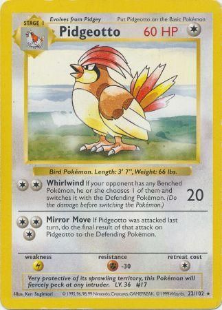 Pidgeotto [Base Set (Shadowless)] | Chromatic Games