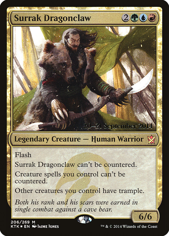 Surrak Dragonclaw [Khans of Tarkir Prerelease Promos] | Chromatic Games