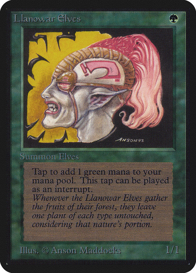 Llanowar Elves [Alpha Edition] | Chromatic Games