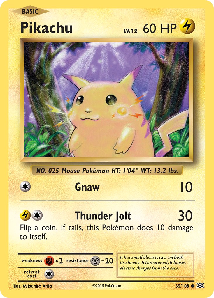 Pikachu (XY Evolutions) [Theme Deck Exclusives] | Chromatic Games