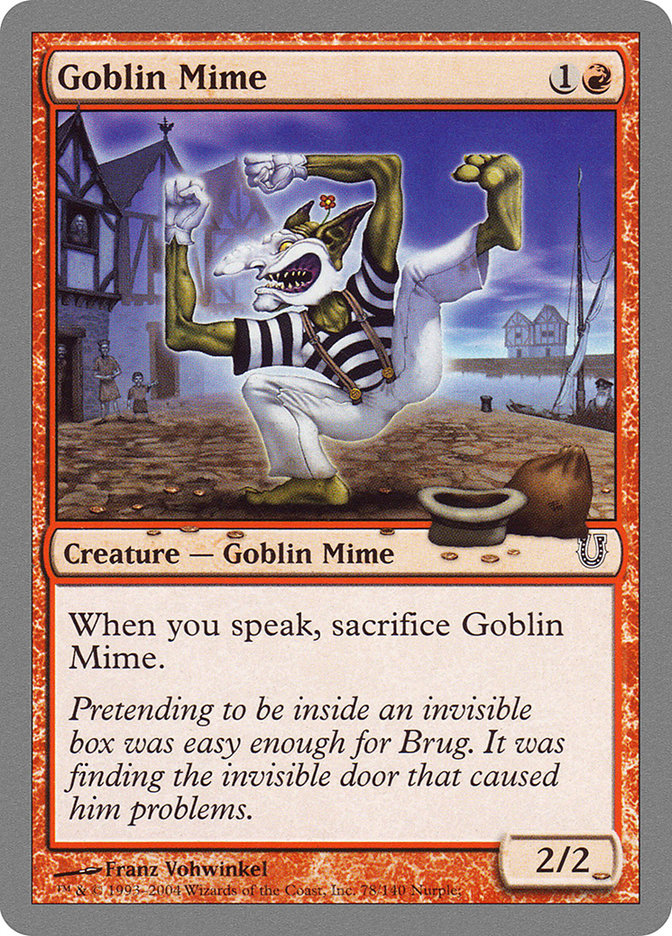 Goblin Mime [Unhinged] | Chromatic Games