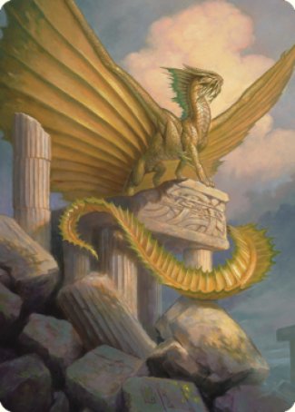 Ancient Gold Dragon Art Card (05) [Commander Legends: Battle for Baldur's Gate Art Series] | Chromatic Games