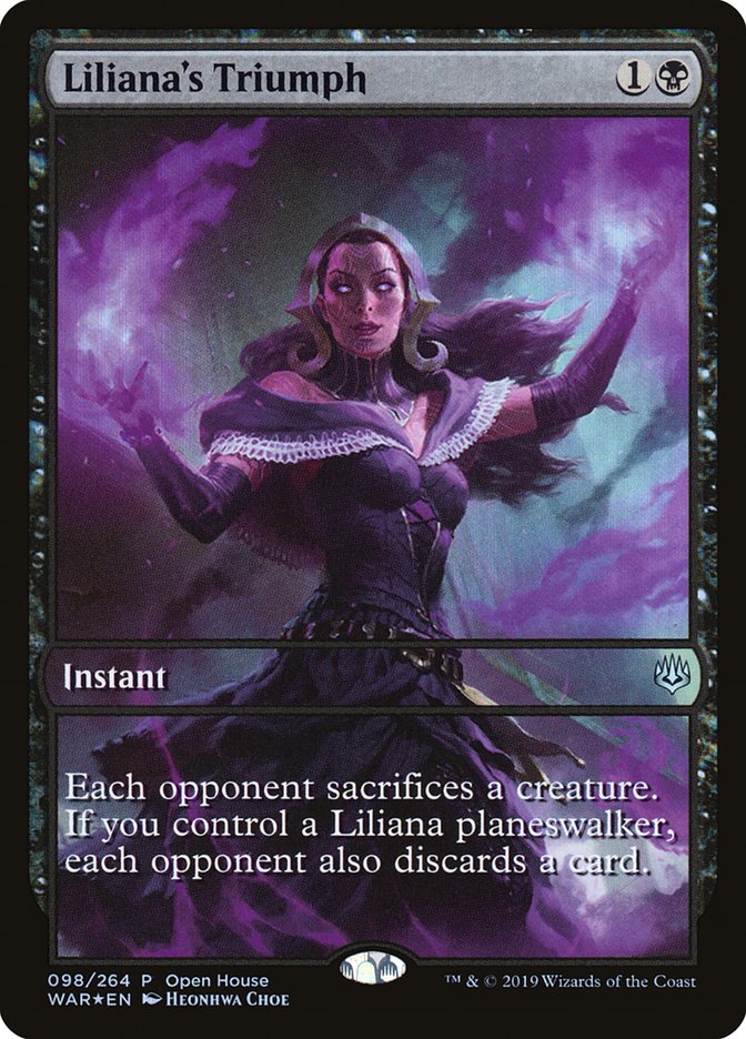 Liliana's Triumph (Open House) [War of the Spark Promos] | Chromatic Games