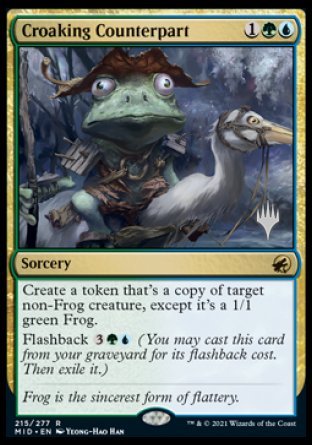 Croaking Counterpart (Promo Pack) [Innistrad: Midnight Hunt Promos] | Chromatic Games