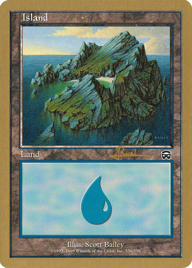 Island (ar336a) (Antoine Ruel) [World Championship Decks 2001] | Chromatic Games