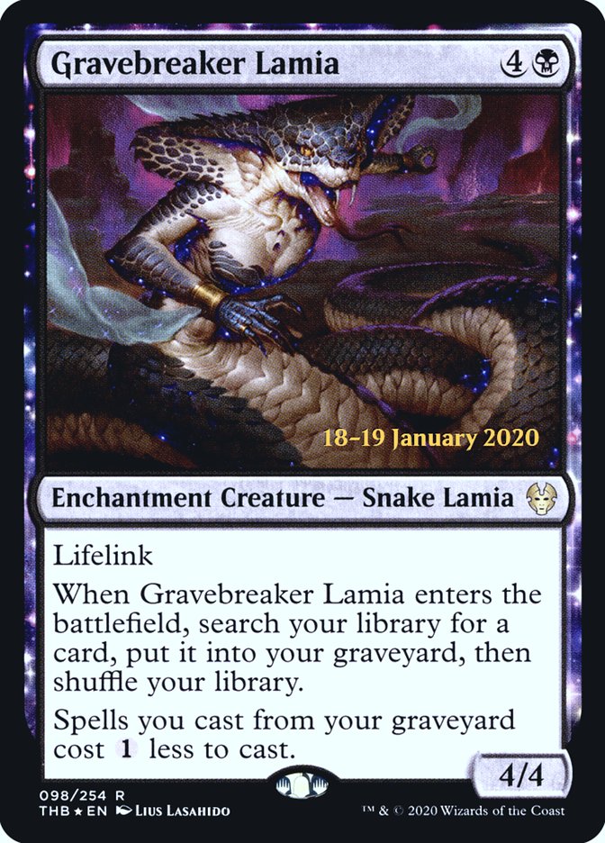 Gravebreaker Lamia [Theros Beyond Death Prerelease Promos] | Chromatic Games