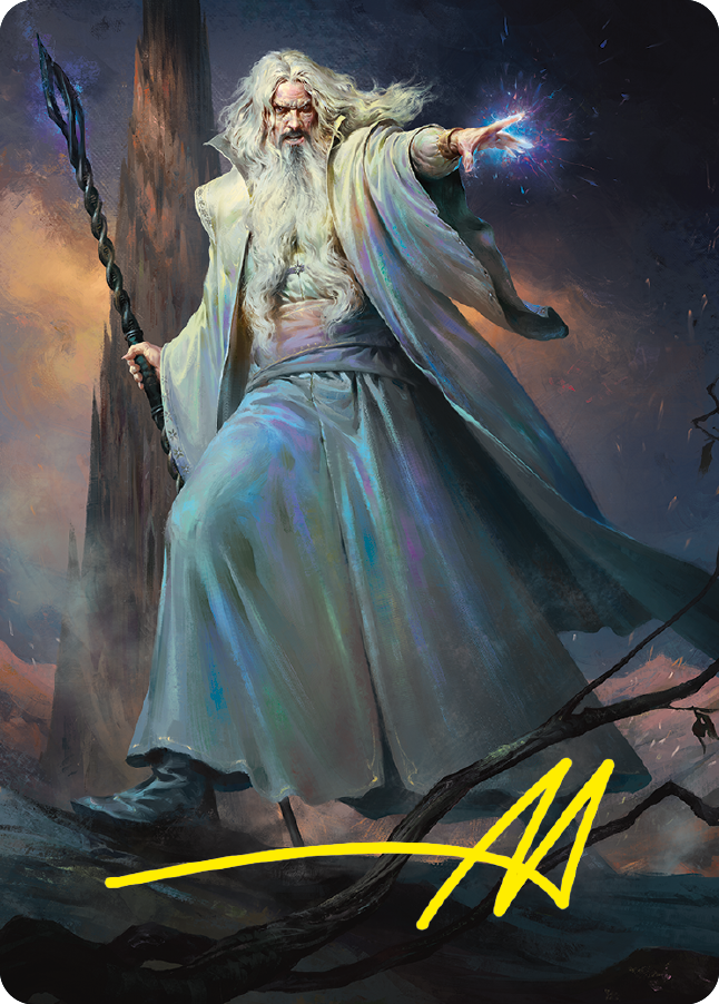 Saruman of Many Colors Art Card (Gold-Stamped Signature) [The Lord of the Rings: Tales of Middle-earth Art Series] | Chromatic Games