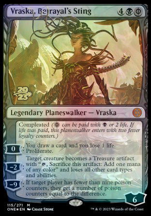 Vraska, Betrayal's Sting [Phyrexia: All Will Be One Prerelease Promos] | Chromatic Games