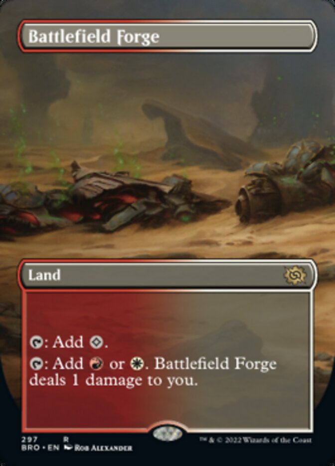 Battlefield Forge (Borderless Alternate Art) [The Brothers' War] | Chromatic Games