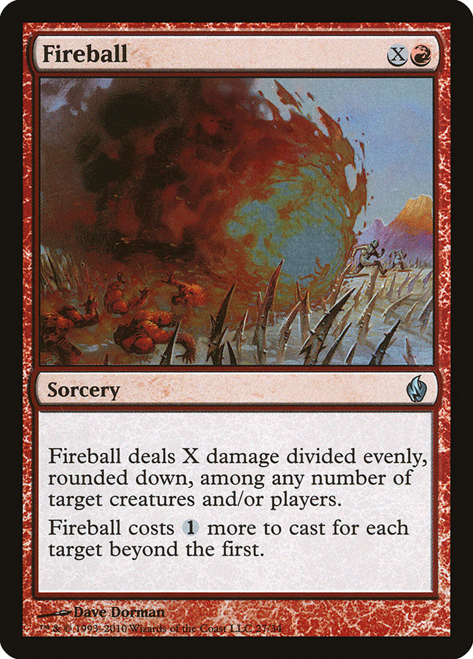 Fireball [Premium Deck Series: Fire and Lightning] | Chromatic Games