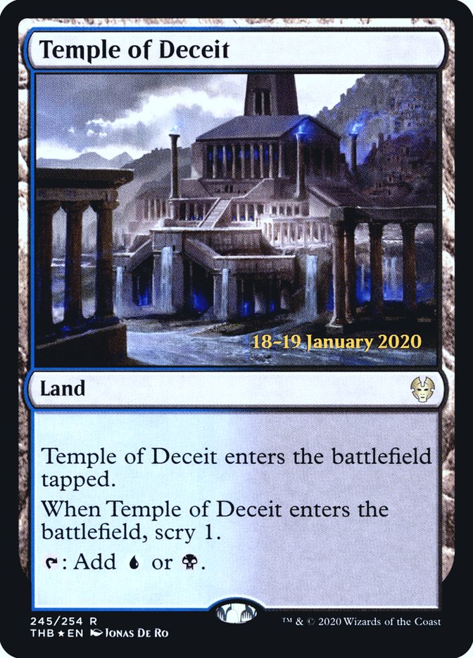 Temple of Deceit [Theros Beyond Death Prerelease Promos] | Chromatic Games