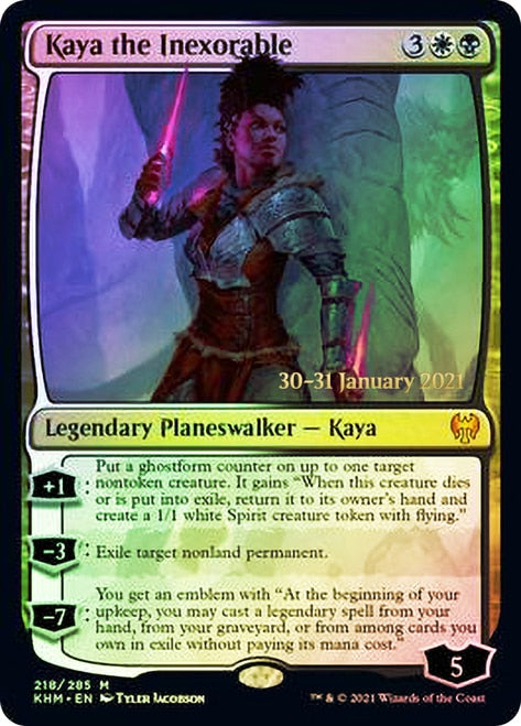 Kaya the Inexorable [Kaldheim Prerelease Promos] | Chromatic Games