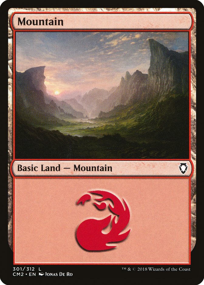 Mountain (301) [Commander Anthology Volume II] | Chromatic Games