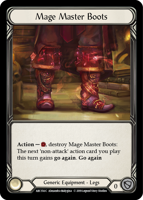 Mage Master Boots [ARC154-C] (Arcane Rising)  1st Edition Normal | Chromatic Games