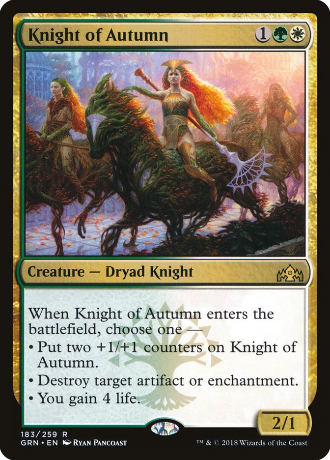 Knight of Autumn [Guilds of Ravnica] | Chromatic Games