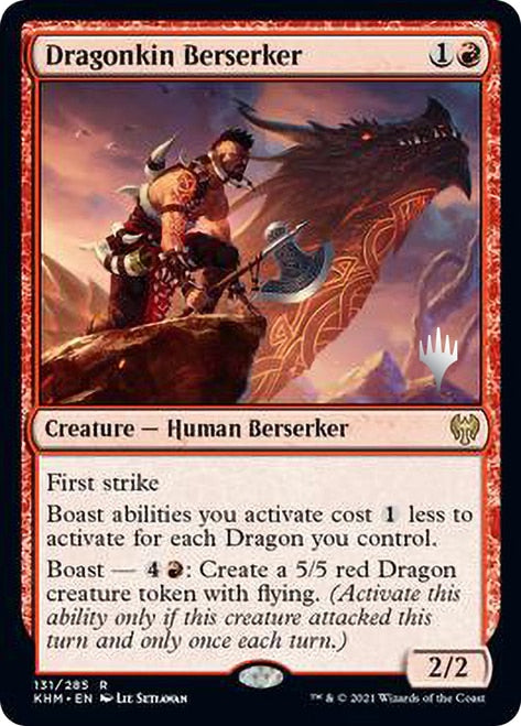 Dragonkin Berserker (Promo Pack) [Kaldheim Promos] | Chromatic Games