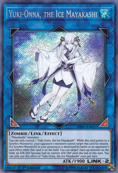 Yuki-Onna, the Ice Mayakashi [HISU-EN037] Secret Rare | Chromatic Games