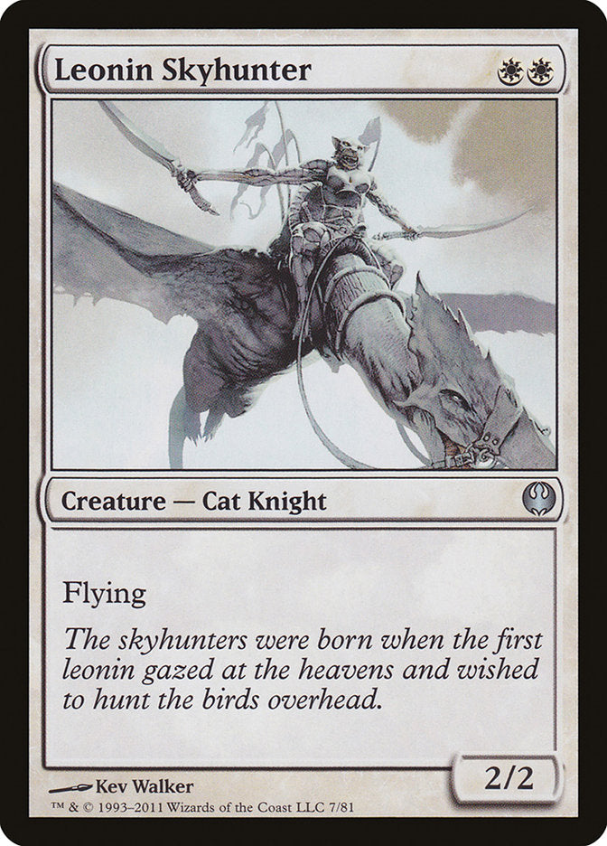 Leonin Skyhunter [Duel Decks: Knights vs. Dragons] | Chromatic Games