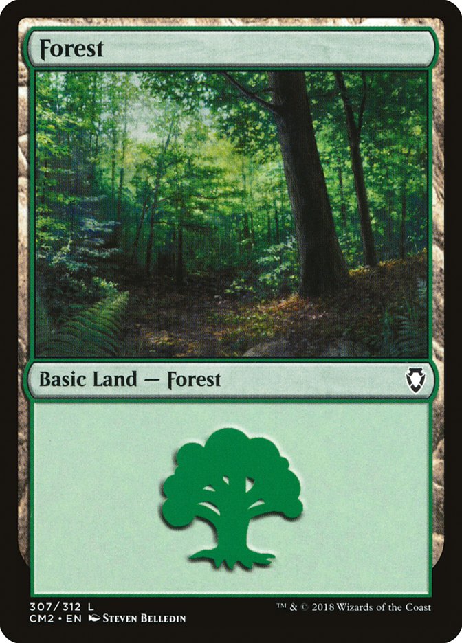 Forest (307) [Commander Anthology Volume II] | Chromatic Games