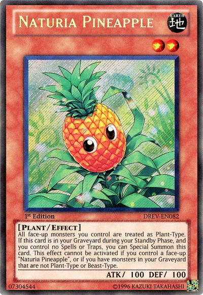 Naturia Pineapple [DREV-EN082] Secret Rare | Chromatic Games