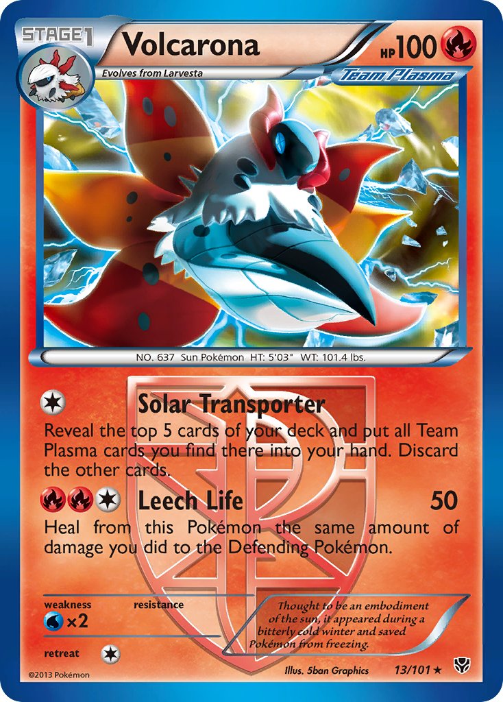 Volcarona (BW Plasma Blast) [Theme Deck Exclusives] | Chromatic Games