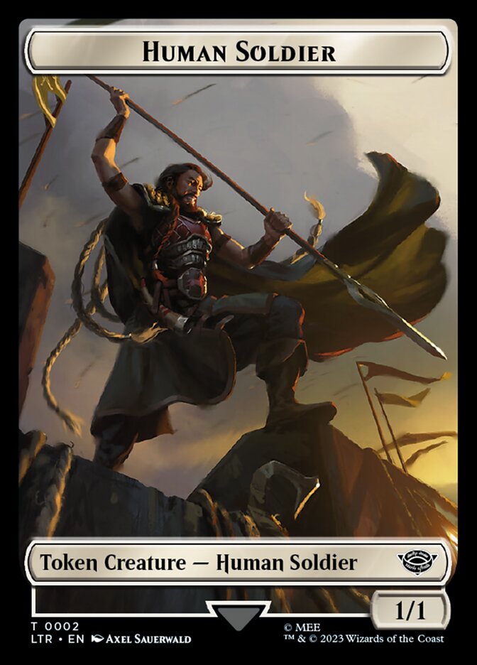 Human Soldier Token (02) [The Lord of the Rings: Tales of Middle-Earth Tokens] | Chromatic Games