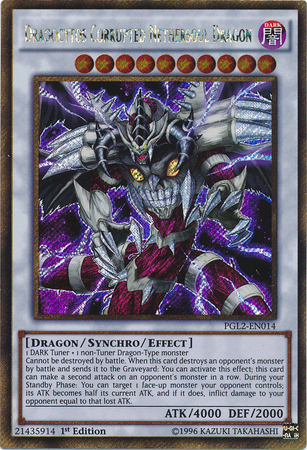 Dragocytos Corrupted Nethersoul Dragon [PGL2-EN014] Gold Secret Rare | Chromatic Games