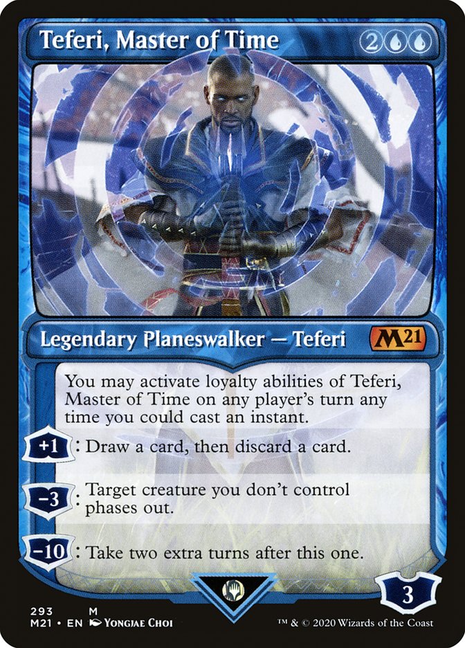 Teferi, Master of Time (Showcase) (293) [Core Set 2021] | Chromatic Games