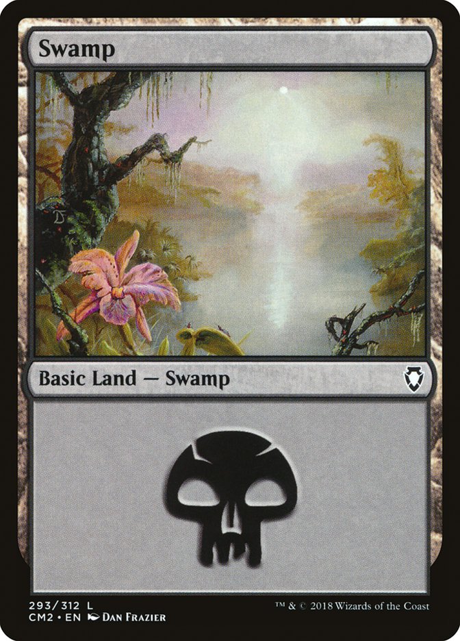 Swamp (293) [Commander Anthology Volume II] | Chromatic Games