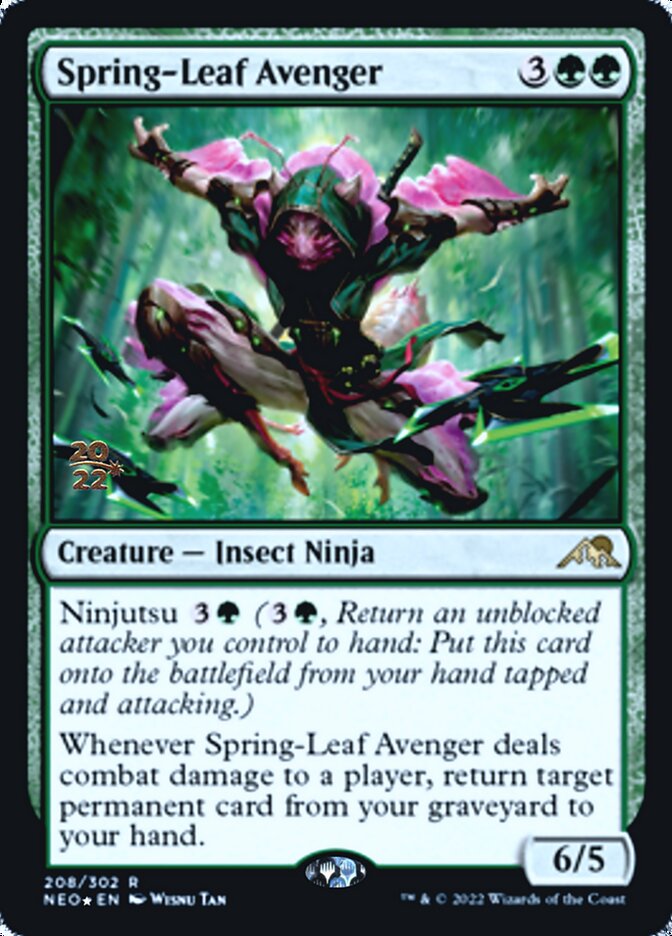 Spring-Leaf Avenger [Kamigawa: Neon Dynasty Prerelease Promos] | Chromatic Games