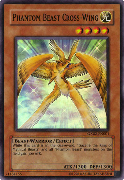 Phantom Beast Cross-Wing [GX02-EN001] Super Rare | Chromatic Games