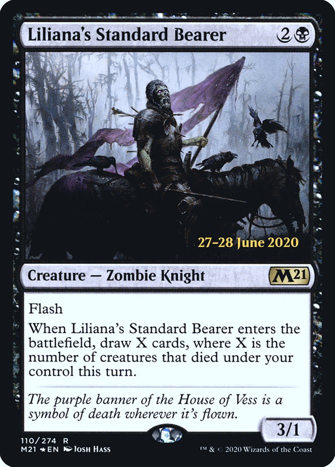 Liliana's Standard Bearer [Core Set 2021 Prerelease Promos] | Chromatic Games