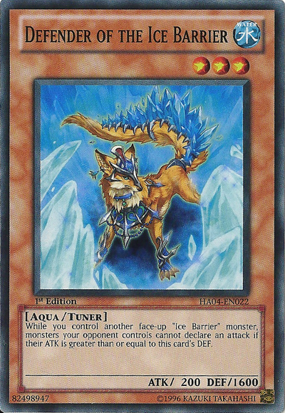 Defender of the Ice Barrier [HA04-EN022] Super Rare | Chromatic Games