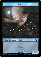 Elf Warrior // Bird Double Sided Token [The Lord of the Rings: Tales of Middle-Earth Commander Tokens] | Chromatic Games