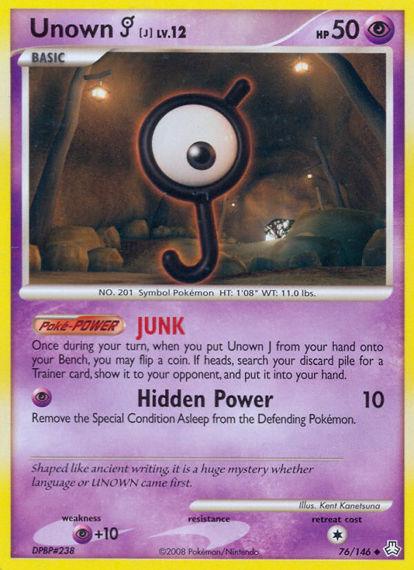 Unown J (76/146) [Diamond & Pearl: Legends Awakened] | Chromatic Games