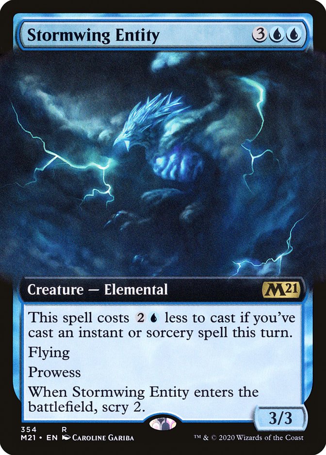 Stormwing Entity (Extended Art) [Core Set 2021] | Chromatic Games